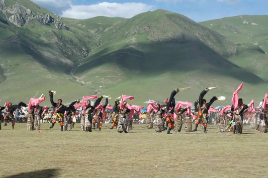 "The high snow mountain is a great place for us to dance and sing..." - Gandhanra-ART