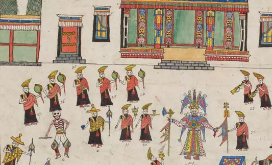 "Wearing divine masks transforms humans into gods who exorcise evils for mankind" — Tibetan Mask Tradition