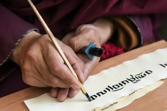 Bamboo pen from Tibet - Gandhanra-ART