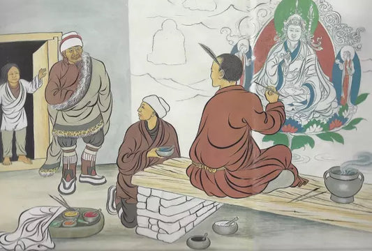"The Young Chieftain of the Himalayas" published in France, a Tibetan picture book. - Gandhanra-ART