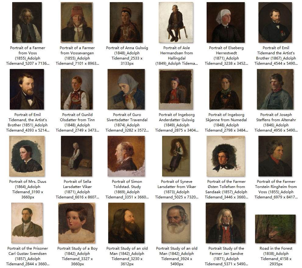 95 Painting Images by Adolph Tidemand (Norwegian, 1814-1876) - Gandhanra-ART