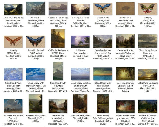 99 Painting Images by Albert Bierstadt (American, 1830-1902) - Gandhanra-ART