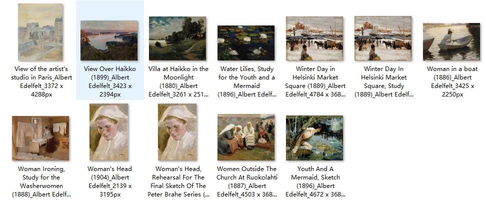 180 Painting Images by Albert Edelfelt (Finnish, 1854 - 1905) - Gandhanra-ART