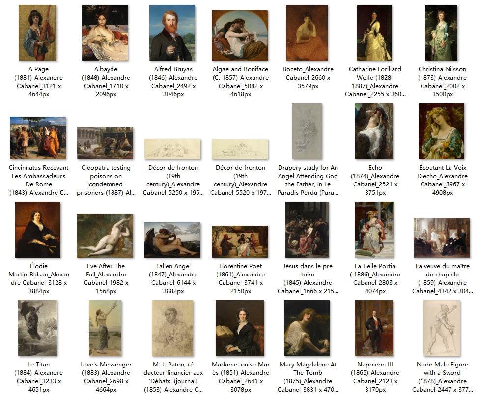 54 Painting Images by Alexandre Cabanel (French, 1823-1889) - Gandhanra-ART