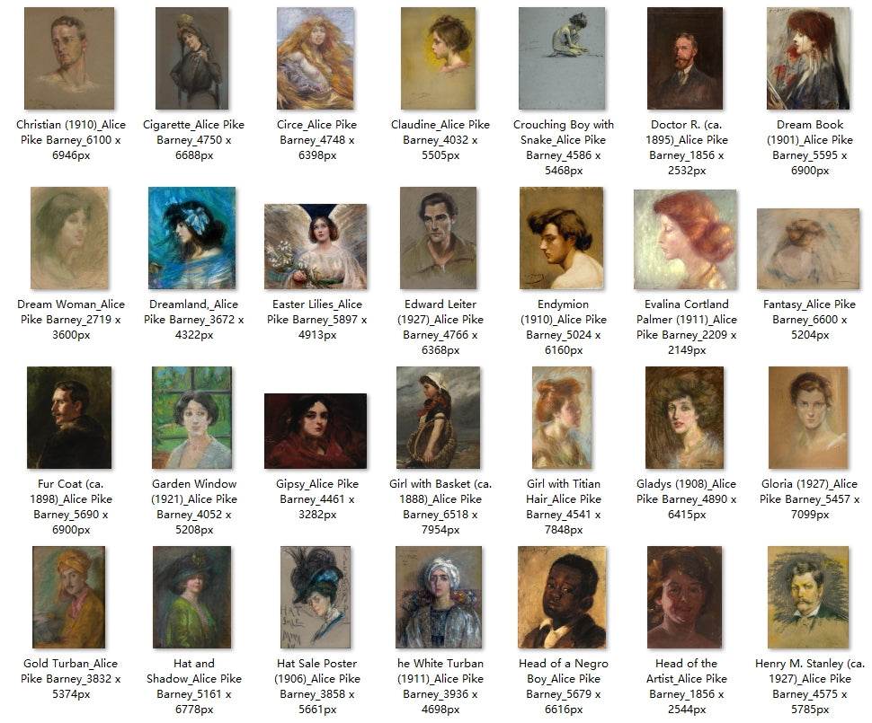 211 Painting Images by Alice Pike Barney (American, 1857–1931) - Gandhanra-ART
