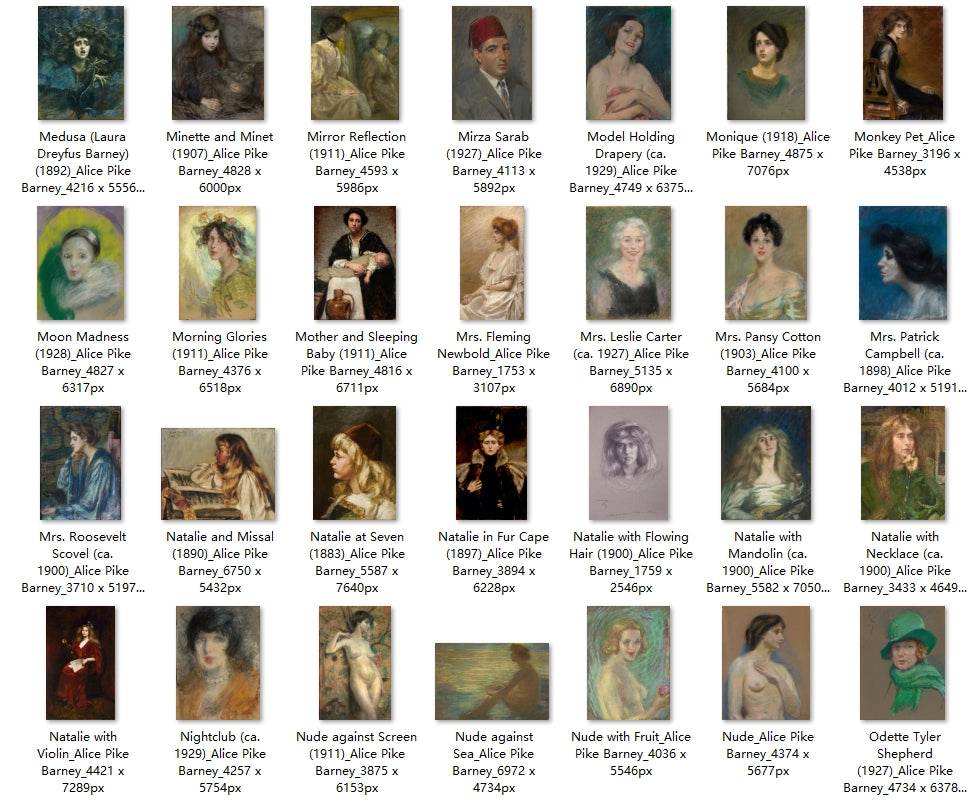 211 Painting Images by Alice Pike Barney (American, 1857–1931) - Gandhanra-ART