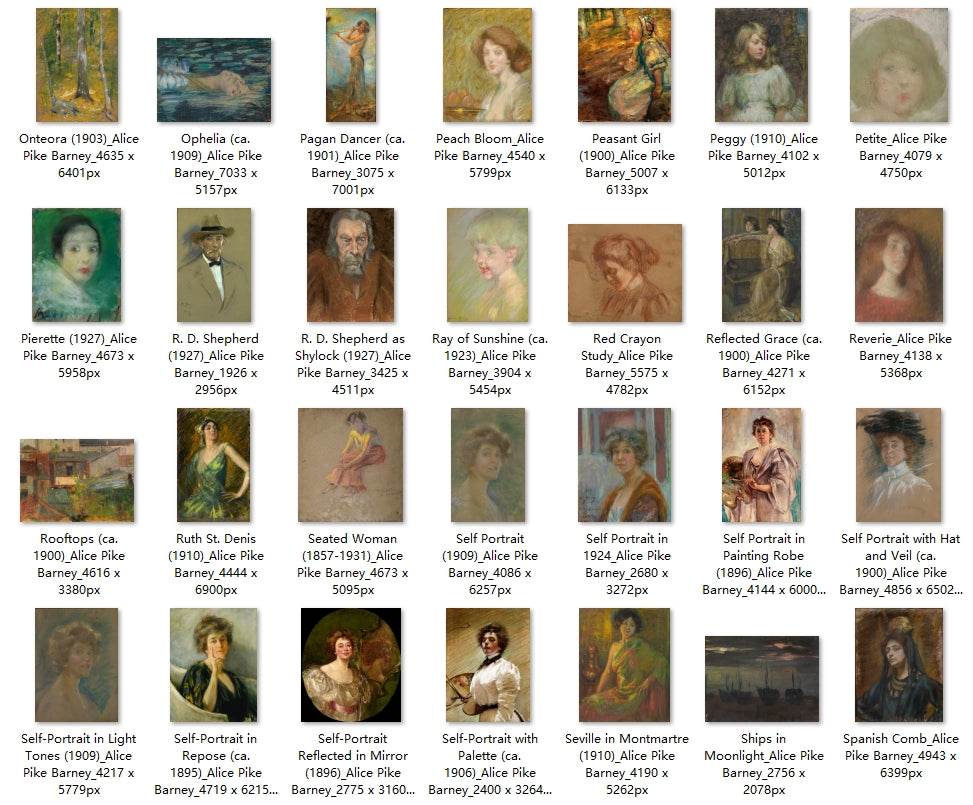 211 Painting Images by Alice Pike Barney (American, 1857–1931) - Gandhanra-ART