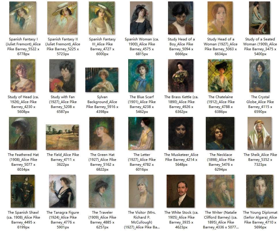 211 Painting Images by Alice Pike Barney (American, 1857–1931) - Gandhanra-ART