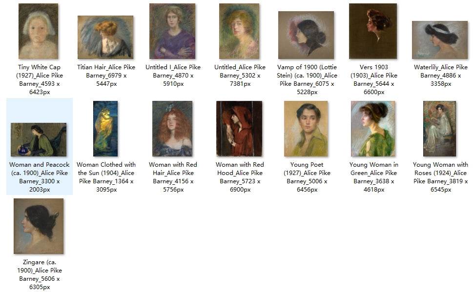 211 Painting Images by Alice Pike Barney (American, 1857–1931) - Gandhanra-ART