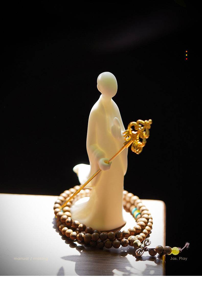 White Porcelain Buddha Statues - Gandhanra-ART