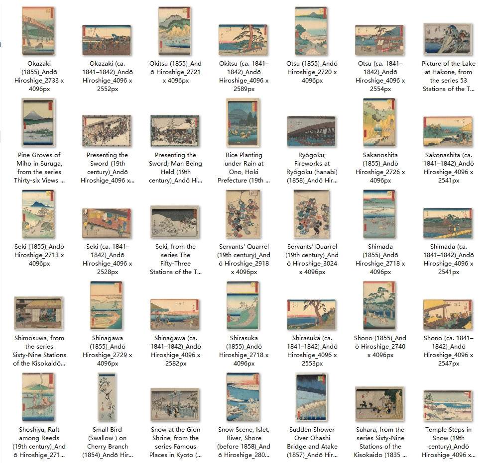 268 Painting Images by Andō Hiroshige (Japanese, 1797 – 1858) - Gandhanra-ART