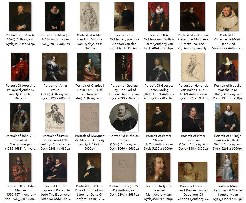 132 Painting Images by Anthony van Dyck (Flemish, 1599-1641) - Gandhanra-ART