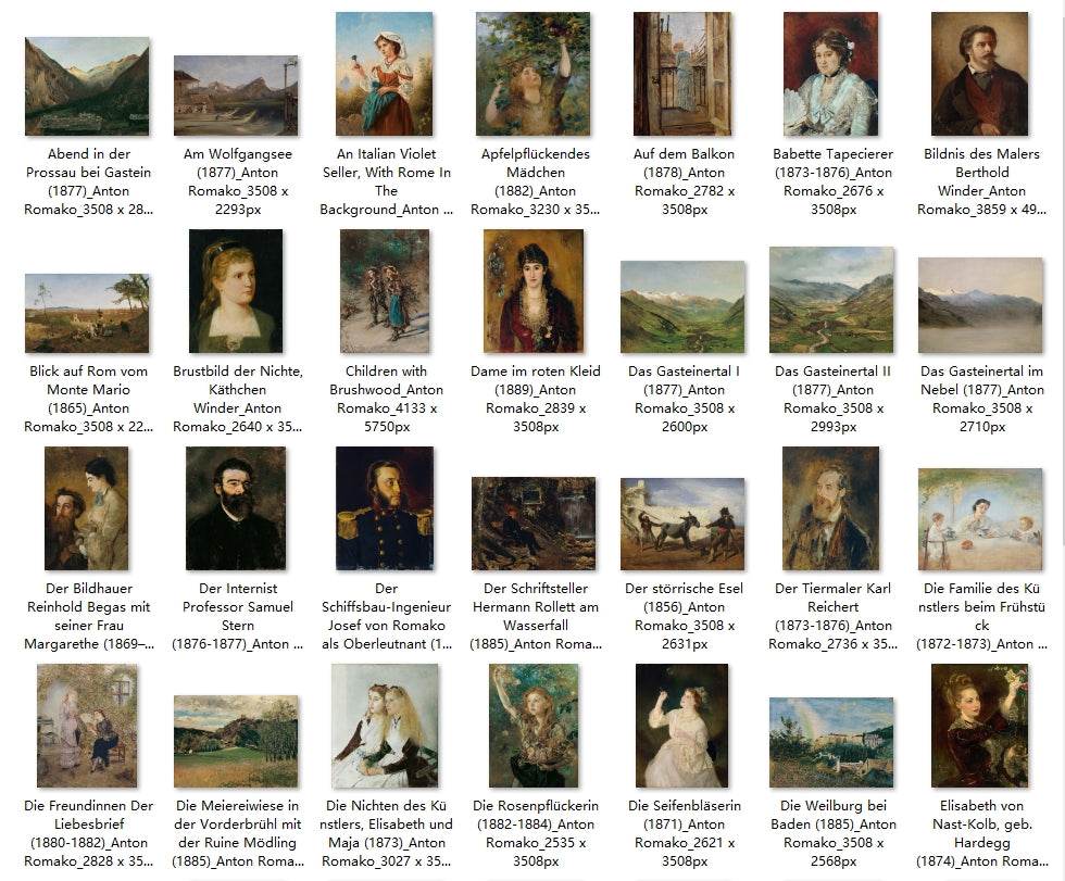66 Painting Images by Anton Romako (Austrian, 1832-1889) - Gandhanra-ART