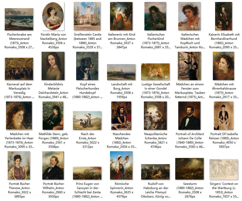 66 Painting Images by Anton Romako (Austrian, 1832-1889) - Gandhanra-ART