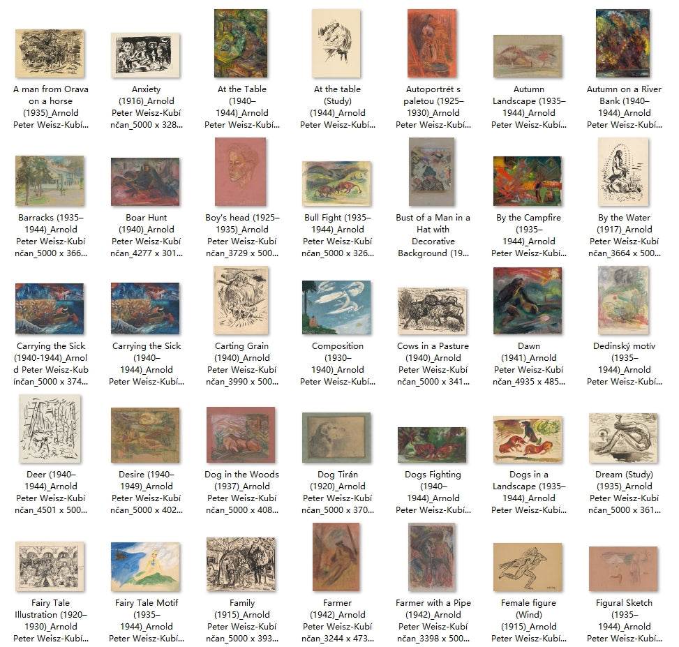 191 Painting Images by Arnold Peter Weisz-Kubínčan (Slovak, 1898 - 1944) - Gandhanra-ART
