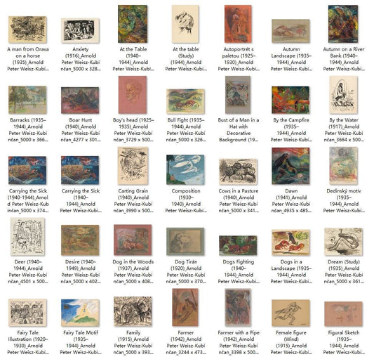 191 Painting Images by Arnold Peter Weisz-Kubínčan (Slovak, 1898 - 1944) - Gandhanra-ART