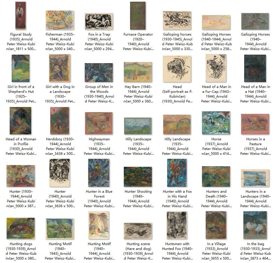 191 Painting Images by Arnold Peter Weisz-Kubínčan (Slovak, 1898 - 1944) - Gandhanra-ART