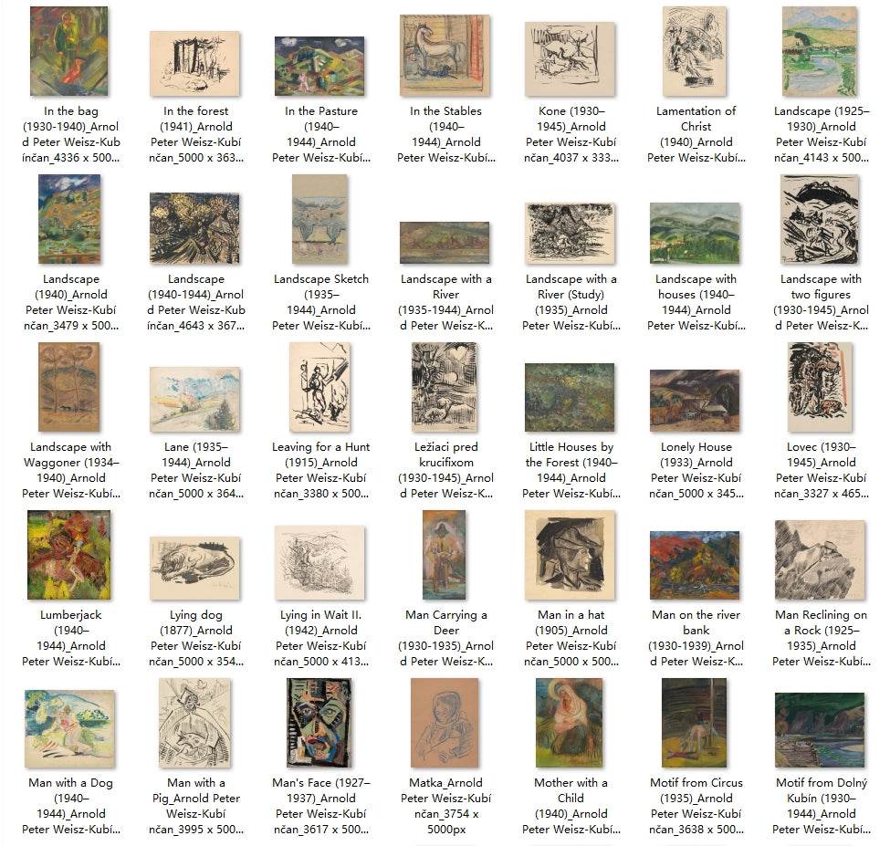 191 Painting Images by Arnold Peter Weisz-Kubínčan (Slovak, 1898 - 1944) - Gandhanra-ART