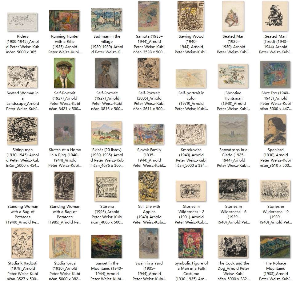 191 Painting Images by Arnold Peter Weisz-Kubínčan (Slovak, 1898 - 1944) - Gandhanra-ART