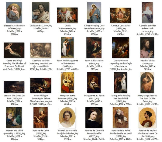 58 Painting Images by Ary Scheffer (Dutch, 1795-1858) - Gandhanra-ART
