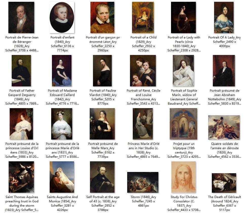 58 Painting Images by Ary Scheffer (Dutch, 1795-1858) - Gandhanra-ART
