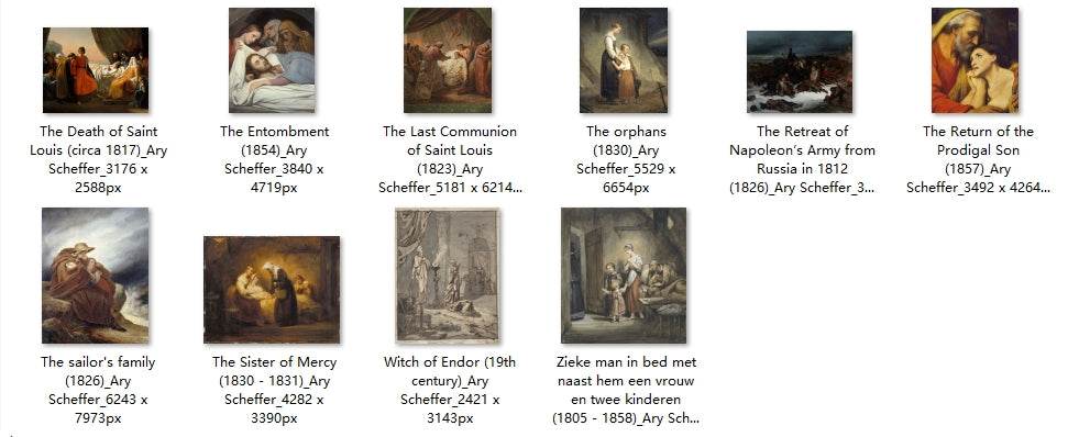 58 Painting Images by Ary Scheffer (Dutch, 1795-1858) - Gandhanra-ART