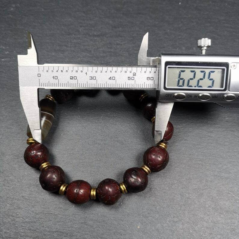 Wrist Mala, Bodhi Seed Beads Bracelet - Gandhanra-ART