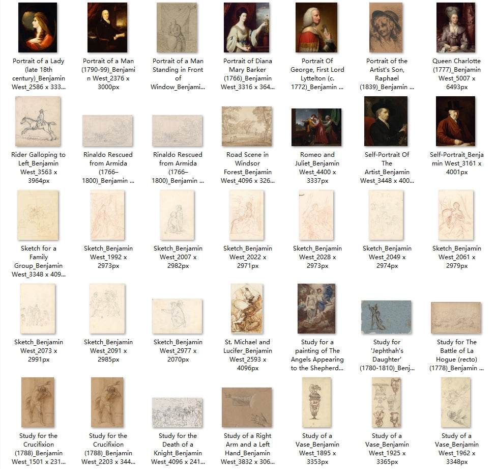 158 Painting Images by Benjamin West (American, 1738-1820) - Gandhanra-ART