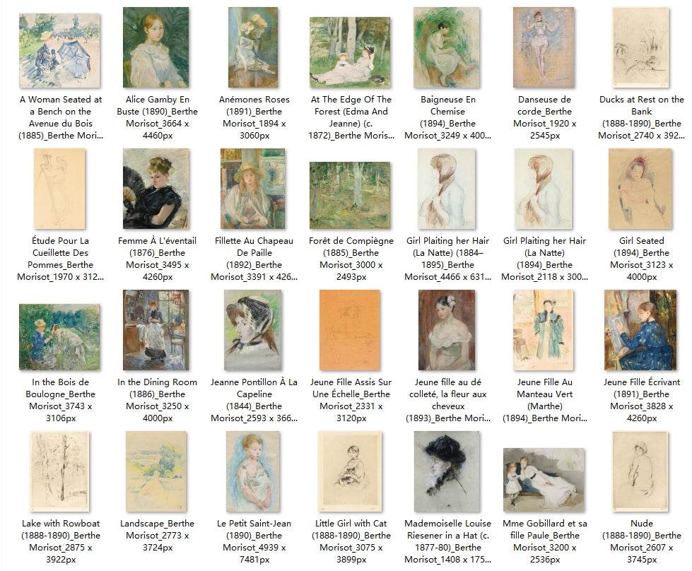 74 Painting Images by Berthe Morisot (French, 1841-1895) - Gandhanra-ART