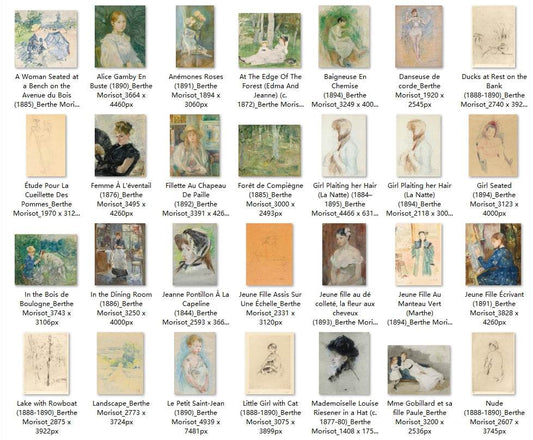 74 Painting Images by Berthe Morisot (French, 1841-1895) - Gandhanra-ART