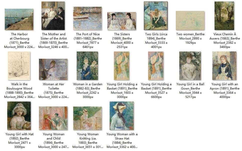 74 Painting Images by Berthe Morisot (French, 1841-1895) - Gandhanra-ART