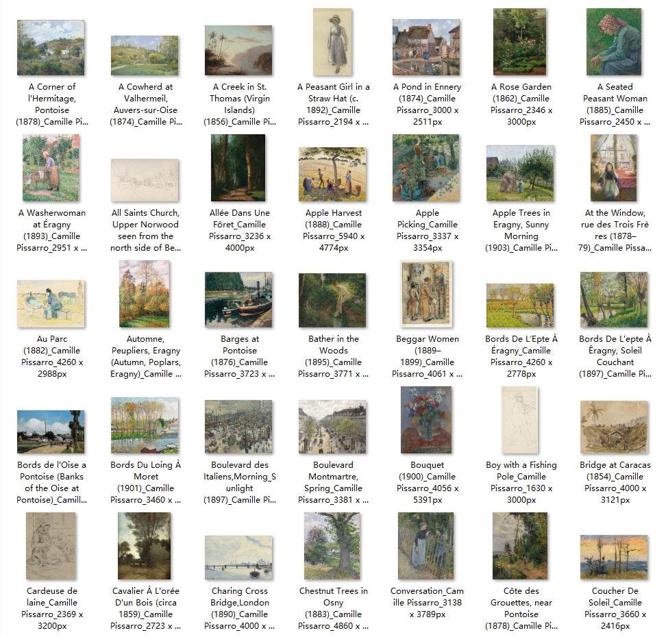 213 Painting Images by Camille Pissarro (French, 1830-1903) - Gandhanra-ART