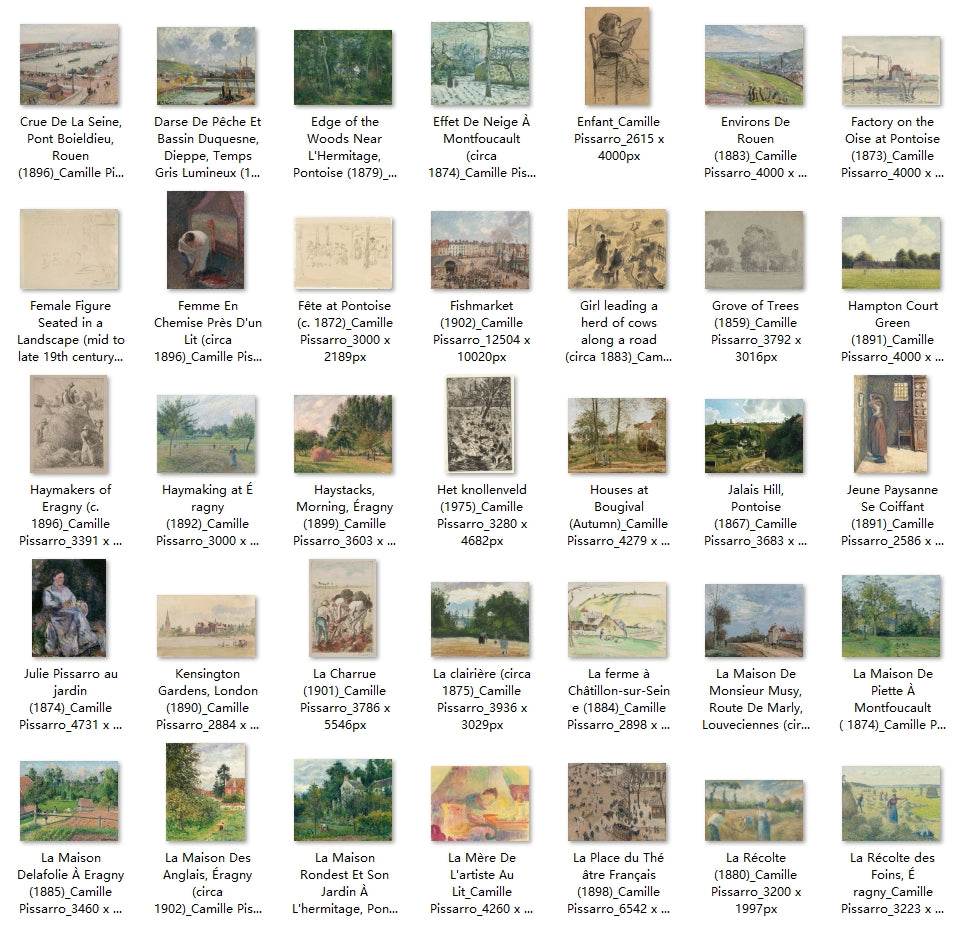 213 Painting Images by Camille Pissarro (French, 1830-1903) - Gandhanra-ART