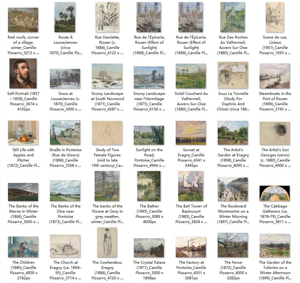 213 Painting Images by Camille Pissarro (French, 1830-1903) - Gandhanra-ART
