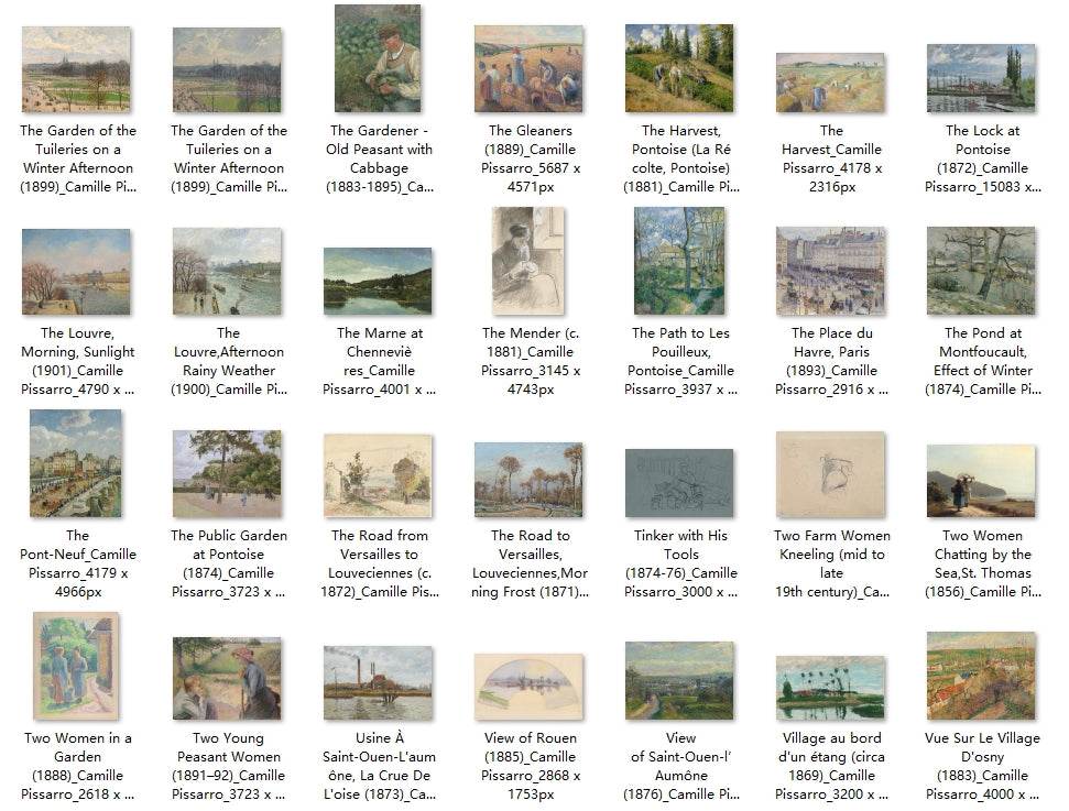 213 Painting Images by Camille Pissarro (French, 1830-1903) - Gandhanra-ART