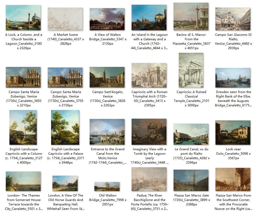 58 Painting Images by Canaletto (Italian, 1697 - 1768) - Gandhanra-ART
