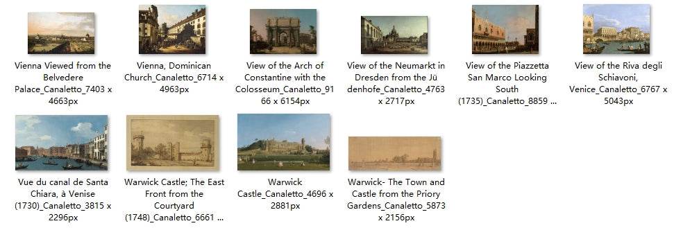 58 Painting Images by Canaletto (Italian, 1697 - 1768) - Gandhanra-ART