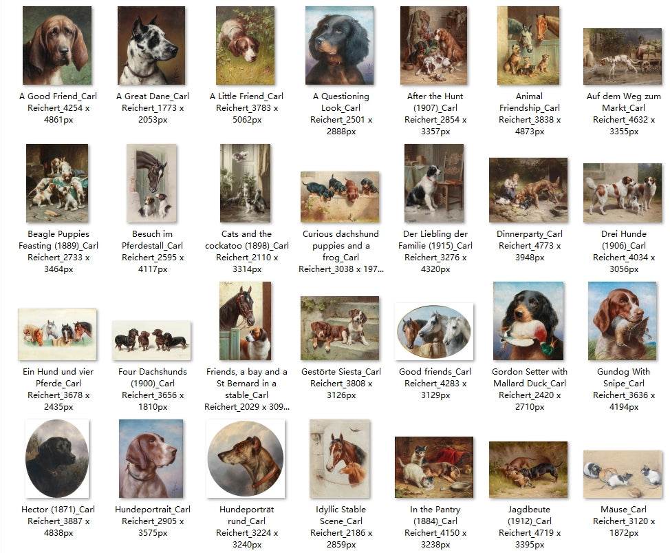 51 Painting Images by Carl Reichert (Austrian, 1836-1918) - Gandhanra-ART