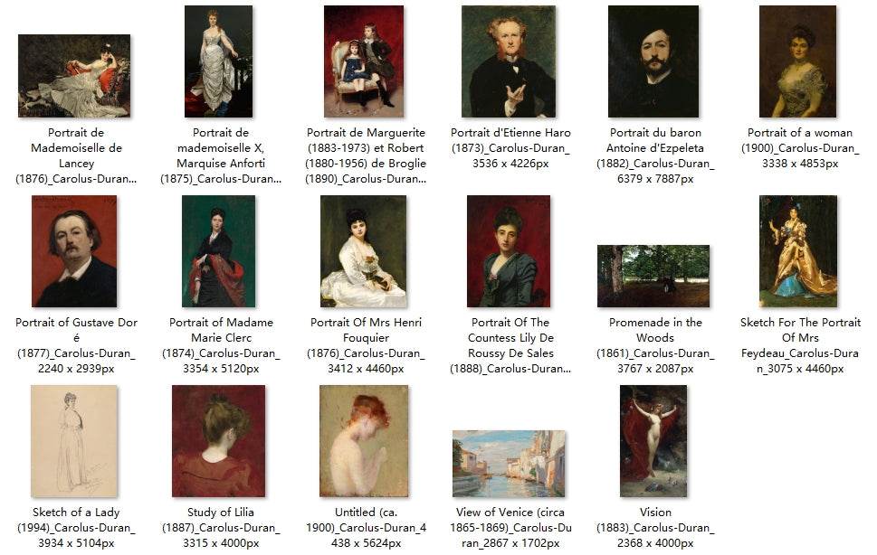 41 Painting Images by Carolus-Duran (French, 1837 - 1917) - Gandhanra-ART