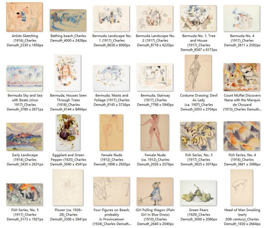 86 Painting Images by Charles Demuth (American, 1883-1935) - Gandhanra-ART