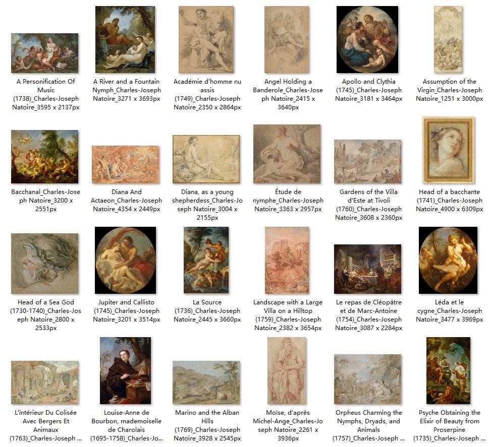 39 Painting Images by Charles-Joseph Natoire (French, 1700 - 1777) - Gandhanra-ART