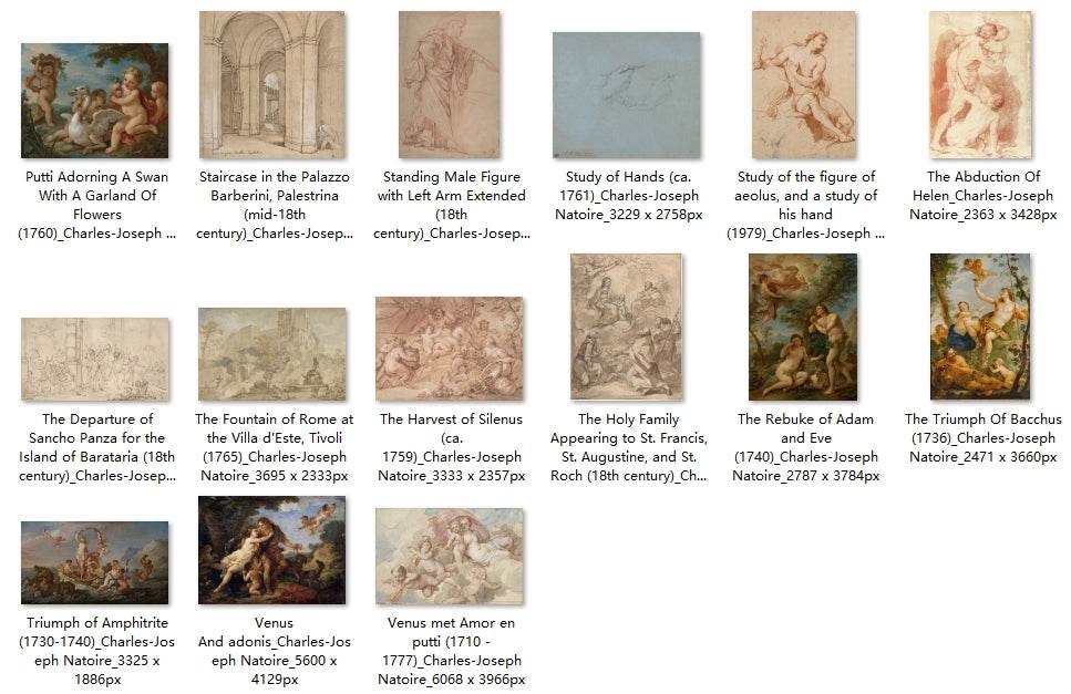 39 Painting Images by Charles-Joseph Natoire (French, 1700 - 1777) - Gandhanra-ART
