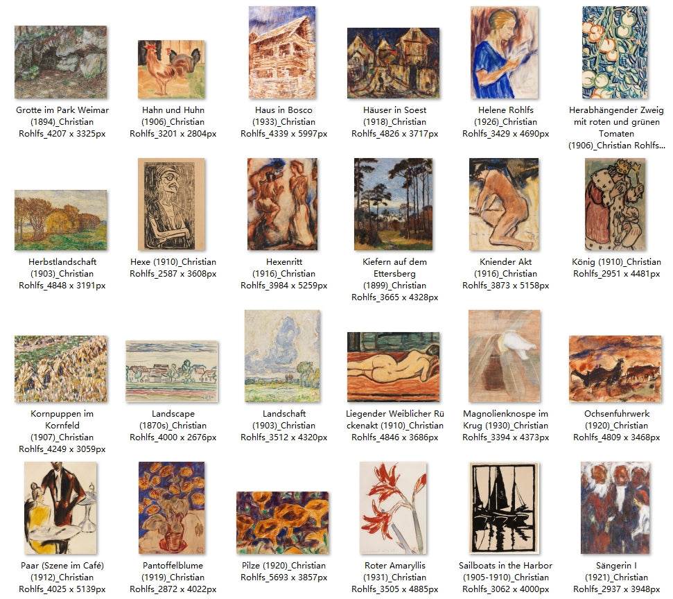 63 Painting Images by Christian Rohlfs (German, 1849-1938) - Gandhanra-ART