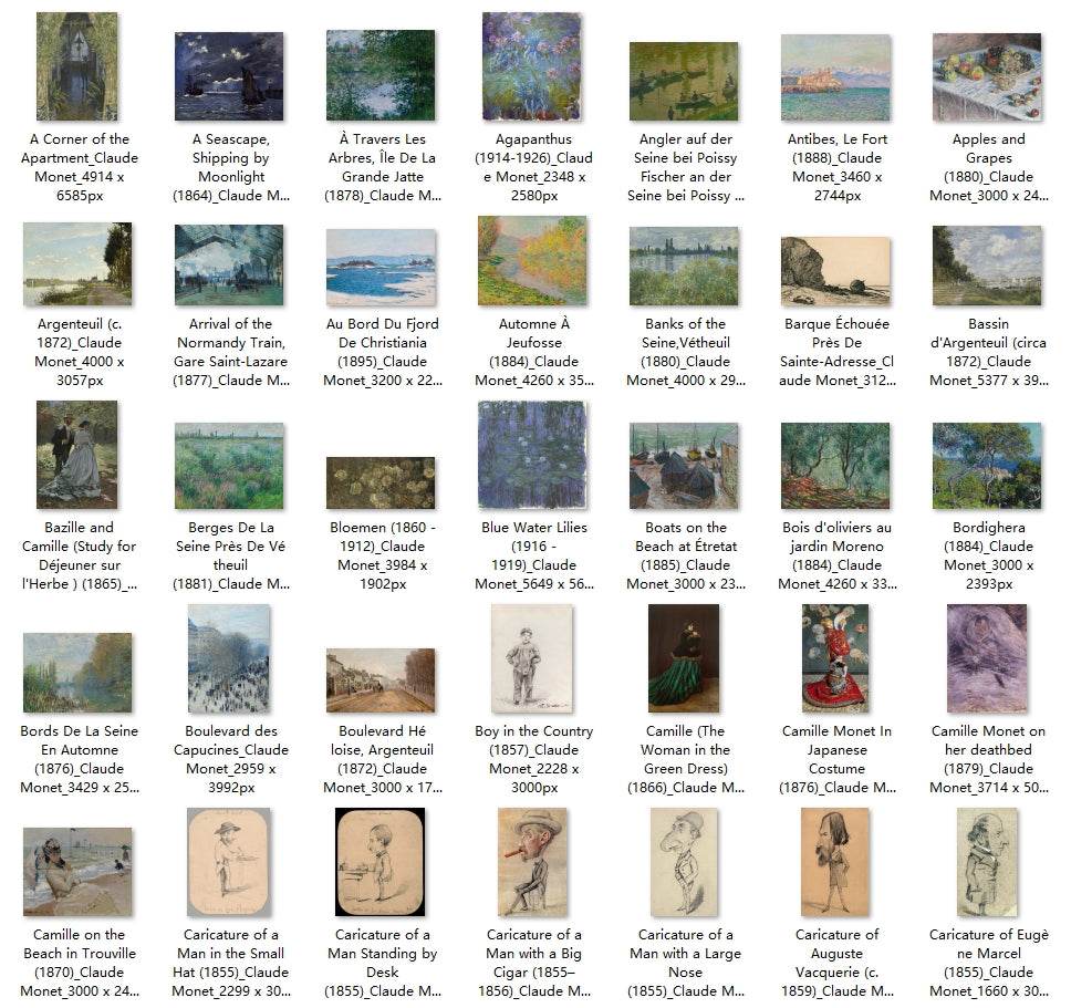238 Painting Images by Claude Monet (French, 1840-1926) - Gandhanra-ART