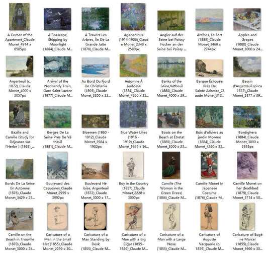 238 Painting Images by Claude Monet (French, 1840-1926) - Gandhanra-ART
