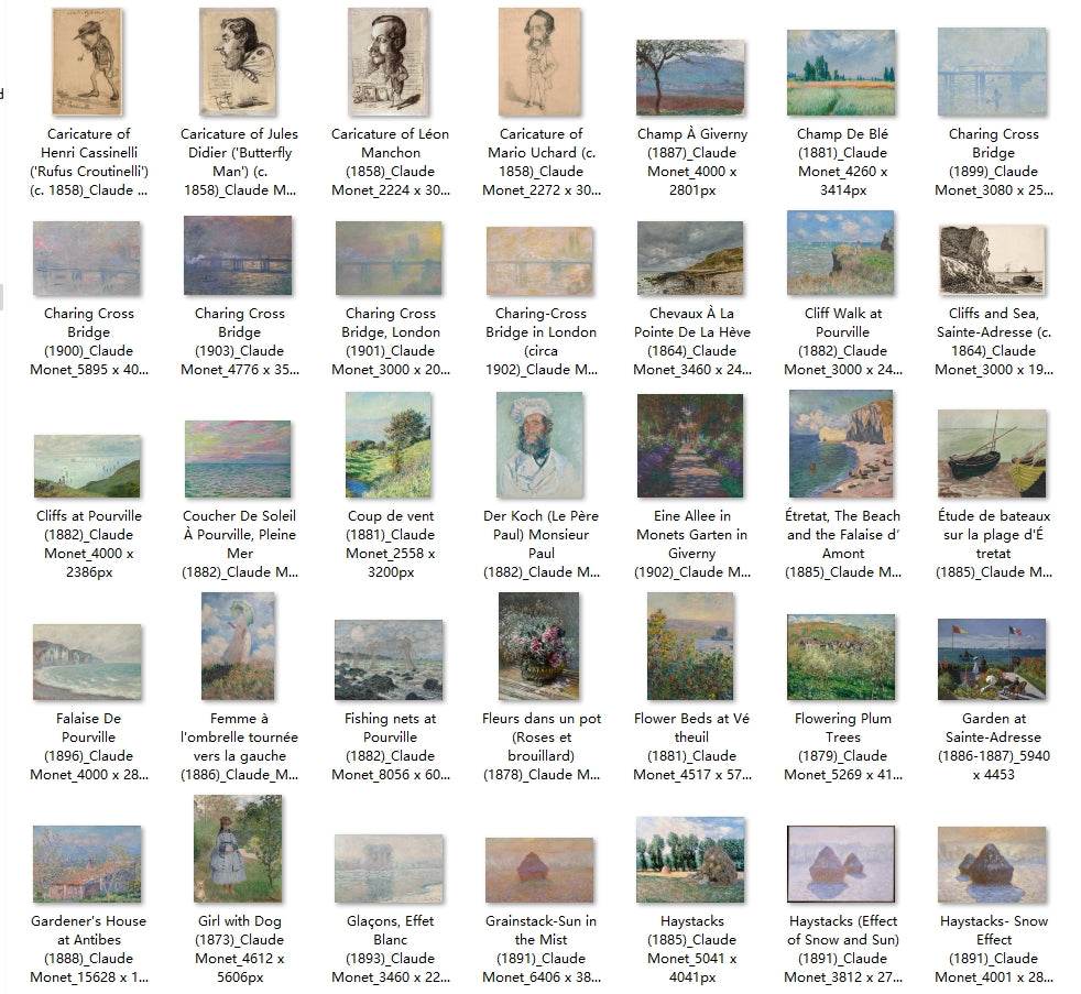 238 Painting Images by Claude Monet (French, 1840-1926) - Gandhanra-ART