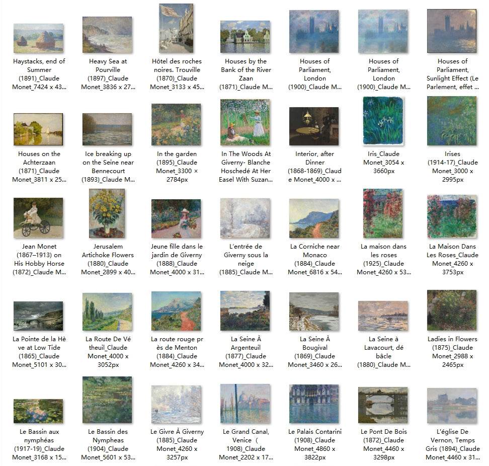 238 Painting Images by Claude Monet (French, 1840-1926) - Gandhanra-ART
