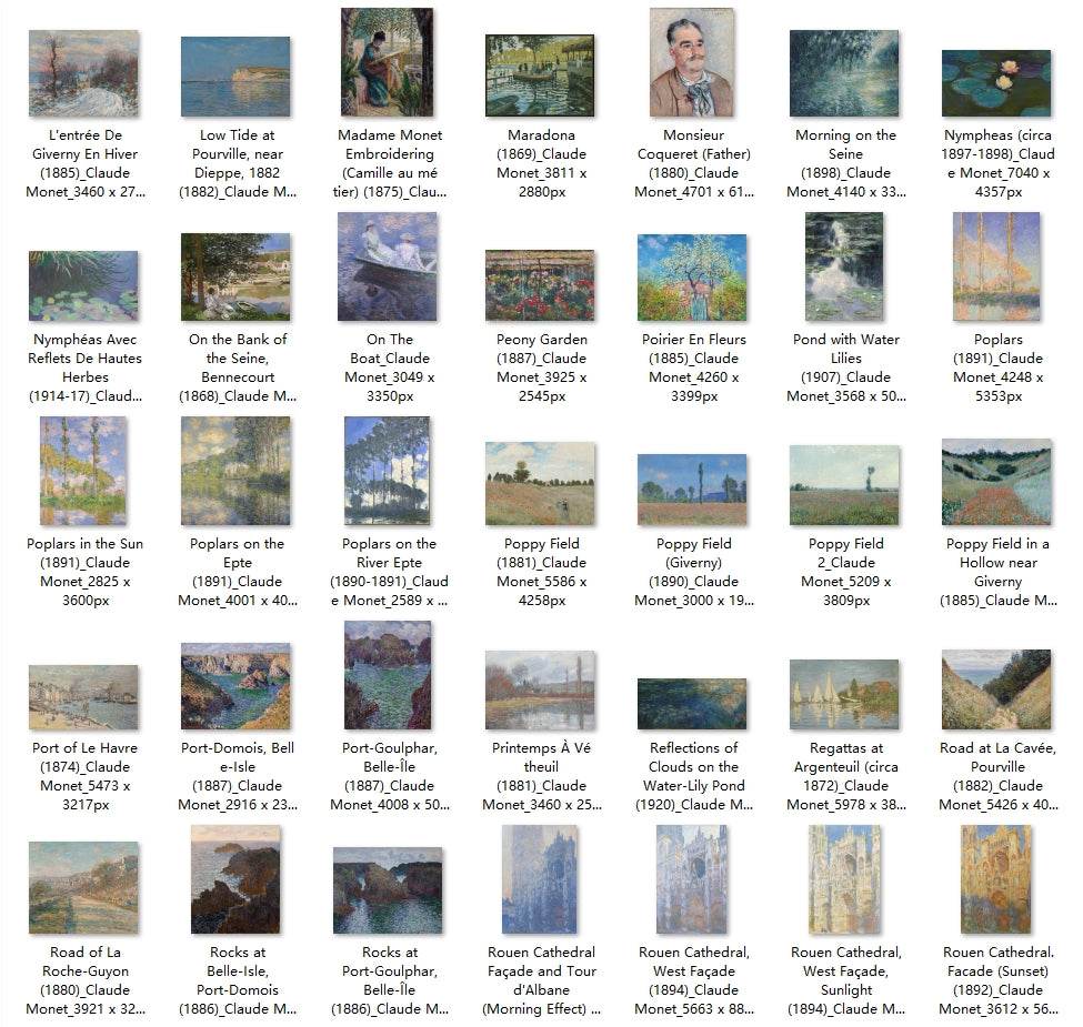 238 Painting Images by Claude Monet (French, 1840-1926) - Gandhanra-ART