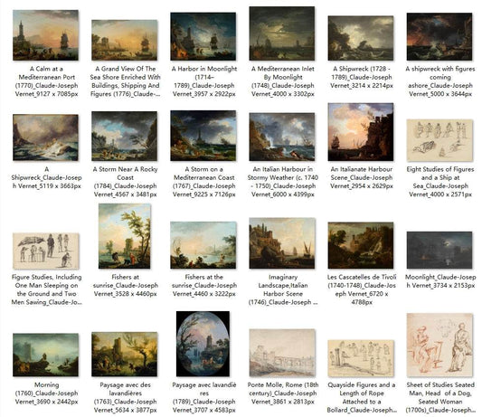 45 Painting Images by Claude-Joseph Vernet (French, 1714-1789) - Gandhanra-ART