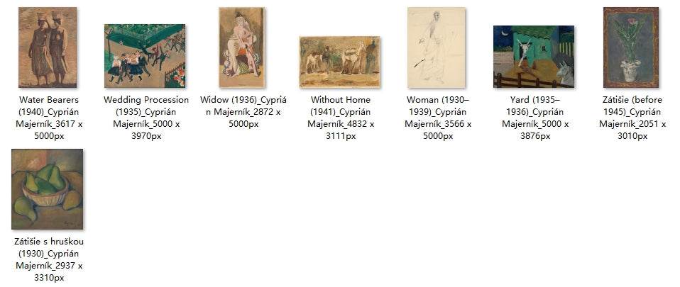 169 Painting Images by Cyprián Majerník (Slovak, 1909 - 1945) - Gandhanra-ART